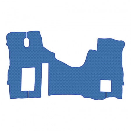 17.4 Коврики стёганные FOTON AUMAN R (АТ, 1 пневм., 1 табуретка) от 2024г.в. (Классик Синий)