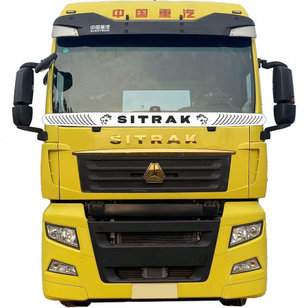 Защита лобового стекла для Sitrak C7H от 2022г.в. (нерж. сталь, косые углы)