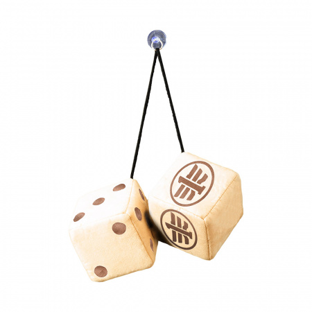 Кубики с вышивкой на присоске (бежевые, 10х10см)