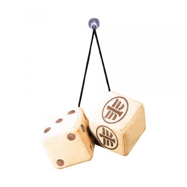 Кубики с вышивкой на присоске (бежевые, 10х10см)