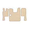 67-Коврики ворсовые SCANIA 124 (после 2010г) -(АВС 3 коврика. МТ) (UPP-8 (Бежевый) кант Коричневый)