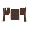 12-Коврики ворсовые VOLVO FH после 2009г -(АВС 3 коврика. МТ) (UPP-8 (Коричневый) кант Бежевый)