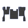 90-Коврики ворсовые SCANIA R 2018г > -(ABTC 3 коврика. АТ) (UPP-8 (Графит) кант Синий)