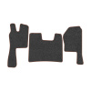 21-Коврики ворсовые SCANIA R  -(ABTC 3 коврика. АТ) (UPP-8 (Графит) кант Коричневый)