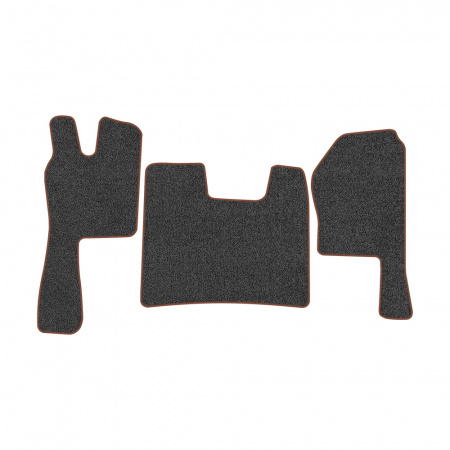 21-Коврики ворсовые SCANIA R  -(ABTC 3 коврика. АТ) (UPP-8 (Графит) кант Коричневый)