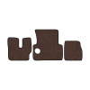 33-Коврики ворсовые MAN F-2000 Commandor -(АВС 3 коврика. МТ) (UPP-8 (Коричневый) кант Черный)