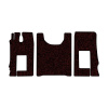 95-Коврики ворсовые KAMAZ К5 54901 -(ABTC 3 коврика. АТ) (Карлайт (Красный) кант Черный)