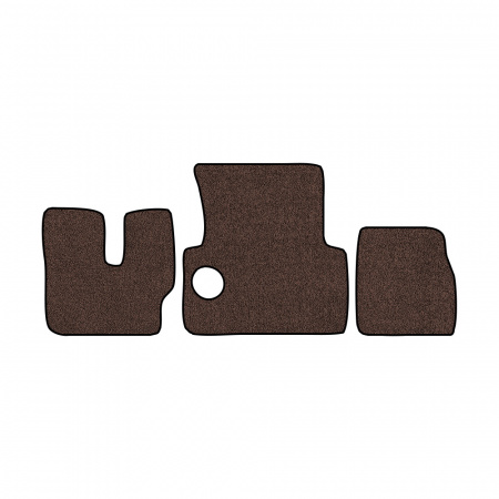 33-Коврики ворсовые MAN F-2000 Commandor -(АВС 3 коврика. МТ) (UPP-8 (Коричневый) кант Черный)