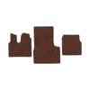 37-Коврики ворсовые MAN TGS -(АВС 3 коврика. МТ) (Фортуна (Коричневый) кант Серый)