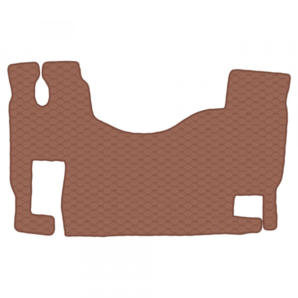 5.3 Коврики стёганные MERCEDES ACTROS MP-II от 2004 (ровный пол, пассажирское сиденье не пневмо) 