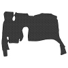 8.4 Коврики стёганные KAMAZ Компас12 (МТ, 3-х местный) от 2022г (Премиум Черный строчка Черная)