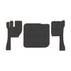11-Коврики ворсовые VOLVO FH до 2009г -(АВС 3 коврика. МТ) (UPP-8 (Графит) кант Коричневый)
