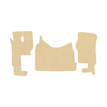 48-Коврики ворсовые MERCEDES ACTROS ЕВРО-5 (2007) МР2-МР3 -(ABTC 3 коврика. АТ) (UPP-6 (Бежевый) кант Бежевый)