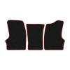 55-Коврики ворсовые ГАЗЕЛЬ -(АВС 3 коврика. МТ) (UPP-3 (Черный) кант Красный)