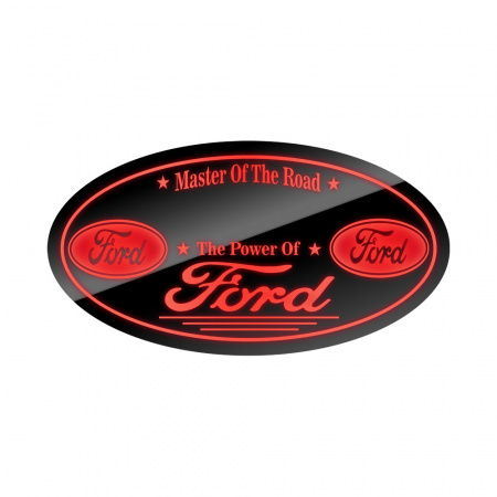 Панель на спальник 75*40 Овал (24v) (FORD цветная)