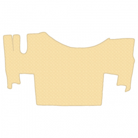 6.8 Коврики стёганные RENAULT GAMA T от 2014  (ровный пол, пассажирское сиденье пневмо)  (Классик Бежевый)