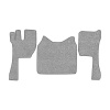 07-Коврики ворсовые VOLVO FH-13 до 2014г.в -(ABTC 3 коврика. АТ) (UPP-8 (Серый) кант Серый)