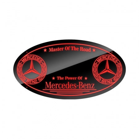 Панель на спальник 75*40 Овал (24v) (MERCEDES цветная)