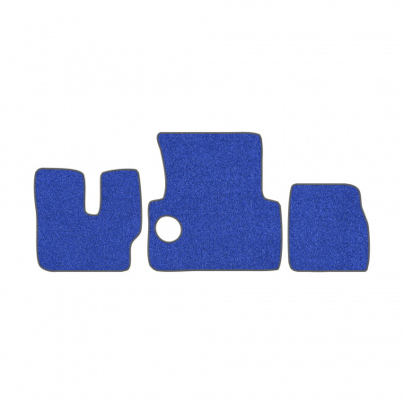 33-Коврики ворсовые MAN F-2000 Commandor -(АВС 3 коврика. МТ) (UPP-8 (Синий) кант Серый)