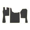 23-Коврики ворсовые SCANIA G (2011-2015) -(ABTC 3 коврика. АТ) (UPP-8 (Графит) кант Бежевый)