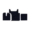 105/1 (хол-к)-Коврики ворсовые Sitrak G7/C7H -(АВС 3 коврика. МТ) (Карлайт (Синий) кант Черный)