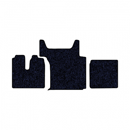 105/1 (хол-к)-Коврики ворсовые Sitrak G7/C7H -(АВС 3 коврика. МТ) (Карлайт (Синий) кант Черный)