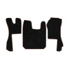 87-Коврики ворсовые SCANIA R  -(АВС 3 коврика. МТ) (UPP-6 (Черный) кант Коричневый)