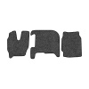 62-Коврики ворсовые IVECO Stralis узкая кабина -(ABTC 3 коврика. АТ) (UPP-3 (Серый) кант Черный)