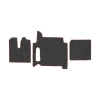 94-Коврики ворсовые MAN TGX от 2018г. (2 полки) -(ABTC 3 коврика. АТ) (UPP-8 (Графит) кант Коричневый)