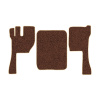 12-Коврики ворсовые VOLVO FH после 2009г -(АВС 3 коврика. МТ) (Фортуна (Коричневый) кант Бежевый)