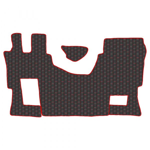 5.5 Коврики стёганные MERCEDES ACTROS MP-IV от 2011г.в. (ровный пол, пассажирское сиденье не пневмо) 