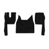98-Коврики ворсовые FORD F-MAX -(ABTC 3 коврика. АТ) (Фортуна (Черный) кант Черный)
