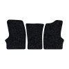 55-Коврики ворсовые ГАЗЕЛЬ -(АВС 3 коврика. МТ) (Карлайт (Серый) кант Черный)