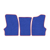 55-Коврики ворсовые ГАЗЕЛЬ -(АВС 3 коврика. МТ) (UPP-8 (Синий) кант Красный)