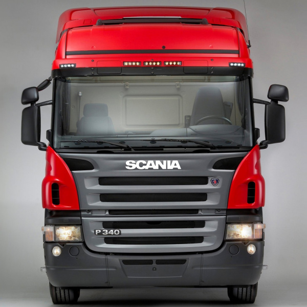 Накладки из нержавеющей стали на буквы SCANIA 5 серии (123мм)