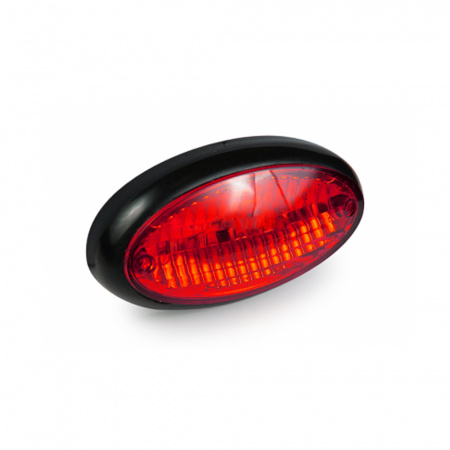 Фонарь габаритный овальный красный (6LED) L0136 19321