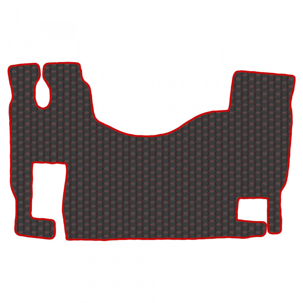 5.3 Коврики стёганные MERCEDES ACTROS MP-II от 2004 (ровный пол, пассажирское сиденье не пневмо) 