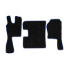 25-Коврики ворсовые SCANIA R TOPLAIN  -(ABTC 3 коврика. АТ) (UPP-6 (Черный) кант Синий)