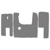 10.2 Коврики стёганные MAZ EURO 3 (МТ) педаль газа сверху  (Премиум Серый)