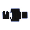 93-Коврики ворсовые MAN TGX  -(АВС 3 коврика. МТ) (UPP-6 (Черный) кант Синий)