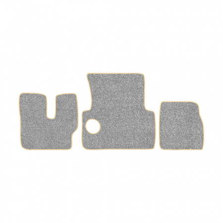 33-Коврики ворсовые MAN F-2000 Commandor -(АВС 3 коврика. МТ) (UPP-8 (Серый) кант Бежевый)