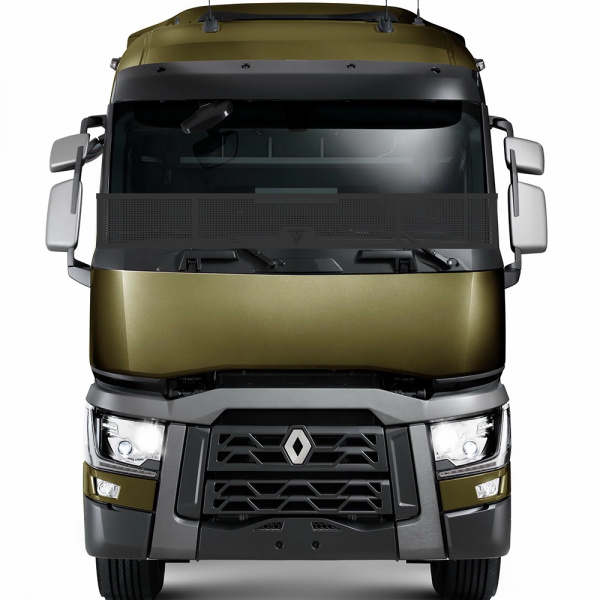 Защита лобового стекла для RENAULT T (металл, прямые углы)