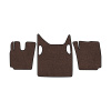 91-Коврики ворсовые SCANIA G 2019г > -(ABTC 3 коврика. АТ) (UPP-8 (Коричневый) кант Черный)