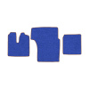 31-Коврики ворсовые MAN TGA XXL -(АВС 3 коврика. МТ) (UPP-8 (Синий) кант Коричневый)