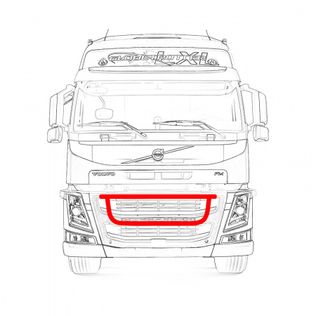 Кенгурятник составной VOLVO FM3 V001
