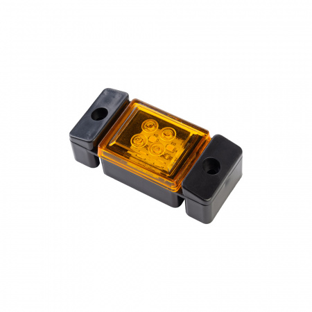 Фонарь габаритный маркерный жёлтый (4LED) 61-00