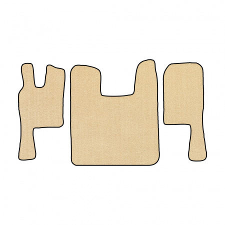 67-Коврики ворсовые SCANIA 124 (после 2010г) -(ABTC 3 коврика. АТ) (UPP-6 (Бежевый) кант Черный)