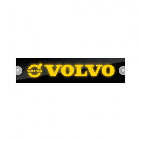 Табличка светодиодная 10x50 (желтая) на лобовое стекло (24v) (VOLVO)