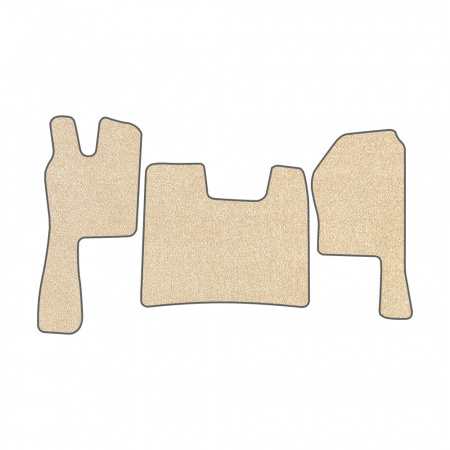 21-Коврики ворсовые SCANIA R  -(ABTC 3 коврика. АТ) (UPP-8 (Бежевый) кант Серый)