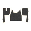 98-Коврики ворсовые FORD F-MAX -(ABTC 3 коврика. АТ) (UPP-8 (Графит) кант Бежевый)